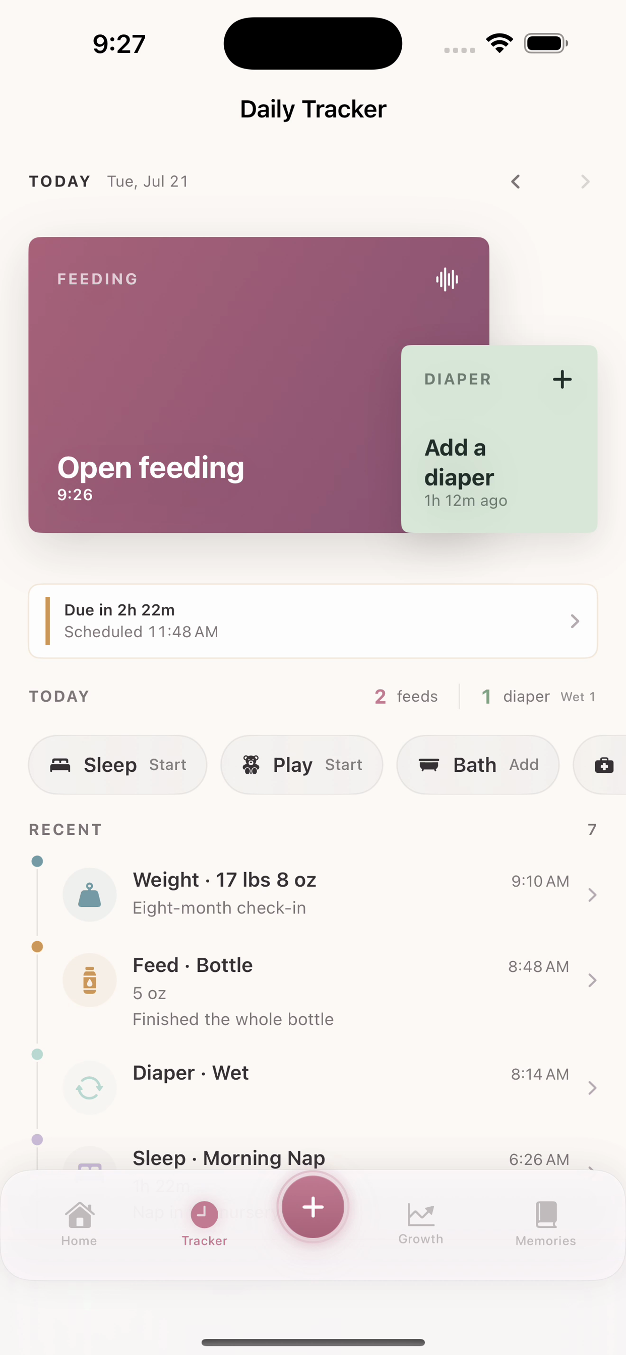 Little Moments - Baby Tracker screenshot 2