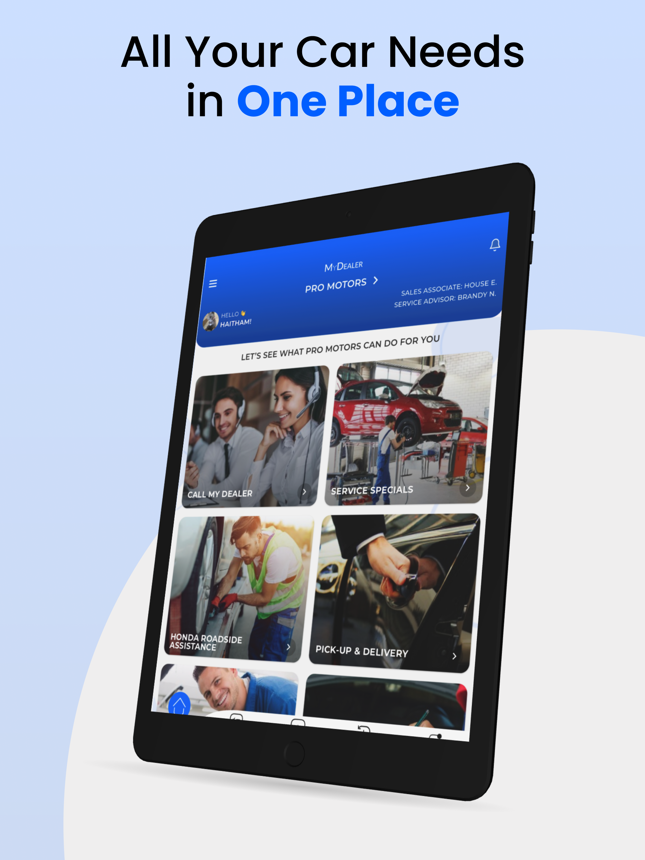 My Dealer Customer App