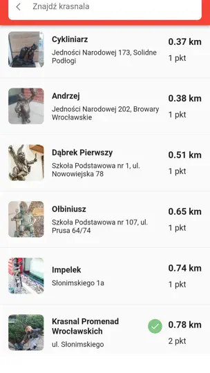 Screenshot von Wrocławskie Krasnale auf dem iPhone 5