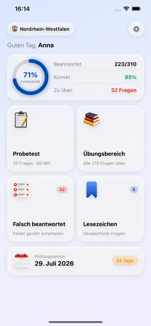 Einbürgerungstest Trainer 2026 screenshot 1