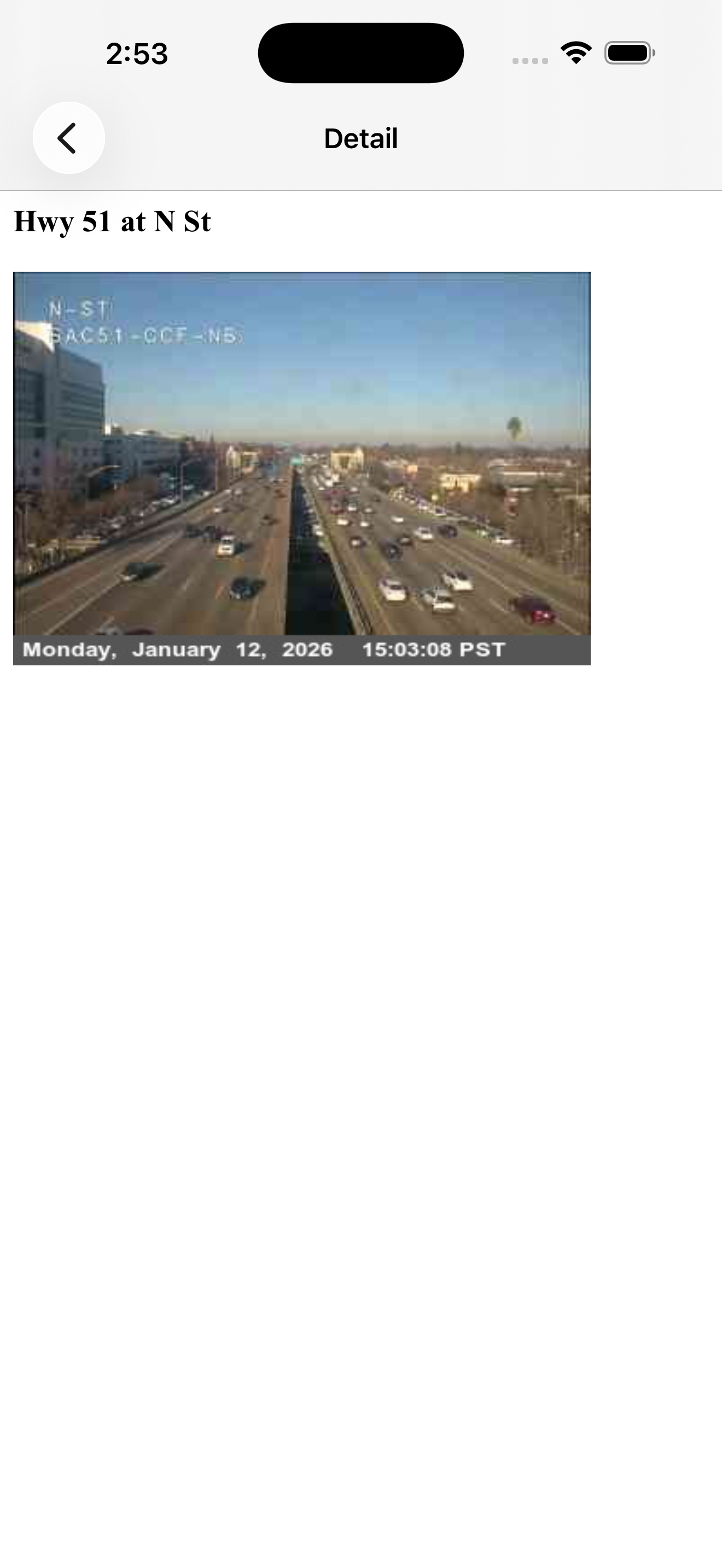 Caltrans QuickMap screenshot 3