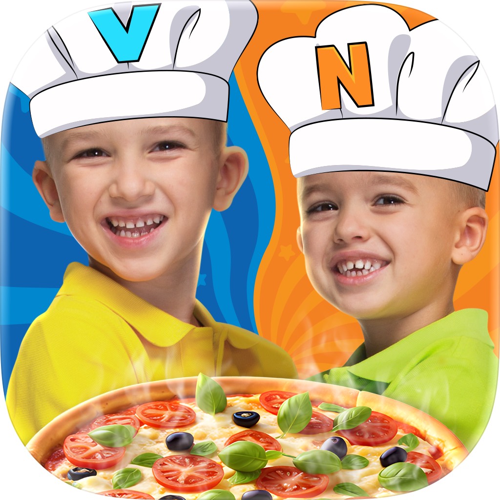 Apple App Store cover for Vlad & Niki Cooking Pizza Game