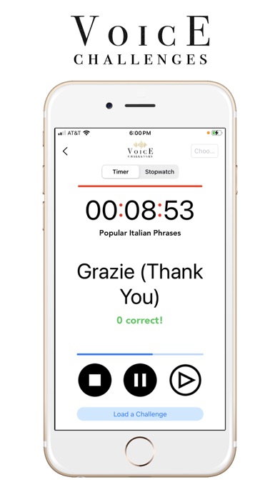 Voice Challenge Screenshot