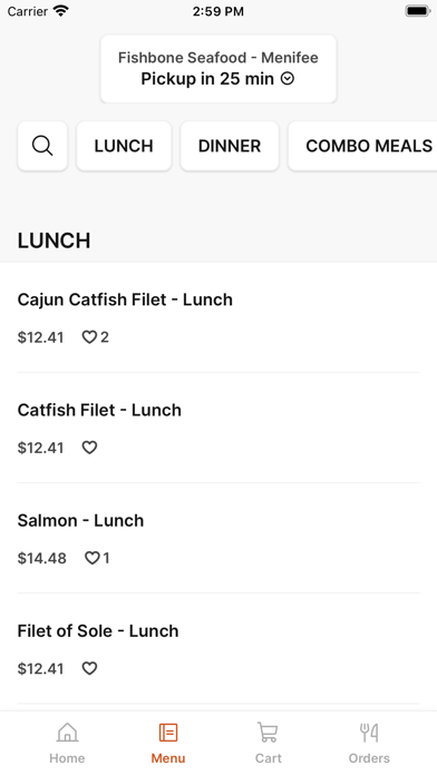 Fishbone Seafood - Menifee iPhone screenshot 2 - Food & Drink app