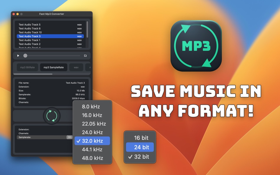 #1. Fast MP3 Converter (macOS) 由: Stanislav Duplinskiy