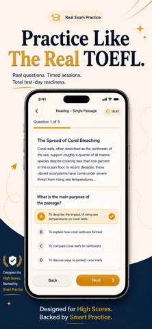 TOEFL Prep: iBT Practice 2026 iPhone screenshot