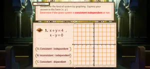 Solution of System by Graphing screenshot 3