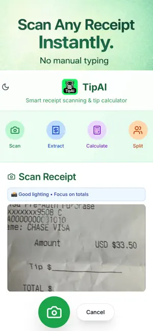 TipAI (AI Tip Calculator) screenshot 2