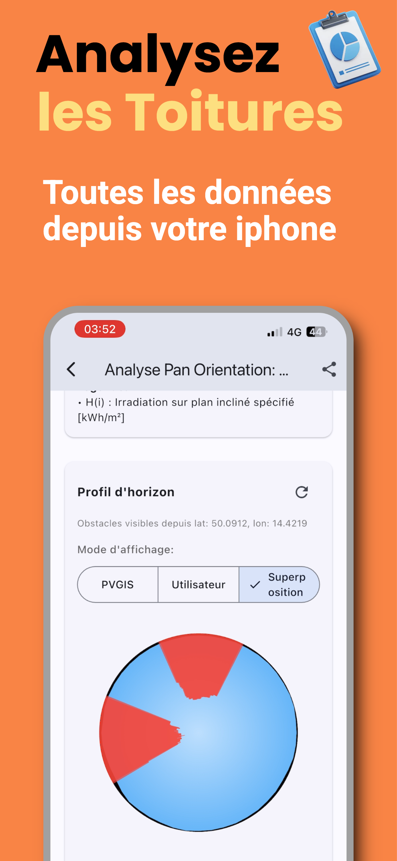 SolarCamPV – Clinomètre Pro