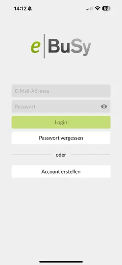Screenshot von EBuSy auf dem iPhone 2