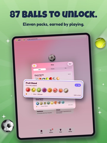Bonce: Ball Pop Reaction Game iPad screenshot