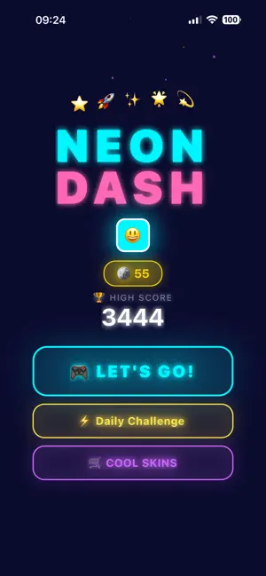 Neon Dash - Endless Runner screenshot 1