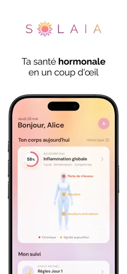 Capture d'écran de Solaia: Équilibre Hormonal sur iPhone 1