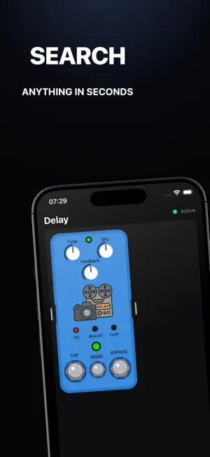 Delay Pedal: AUv3 Plugin screenshot 2