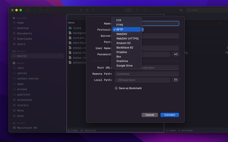 Gopher FTP screenshot
