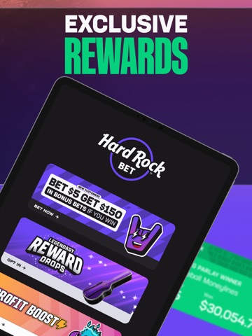 Hard Rock Bet Sportsbook iPad screenshot