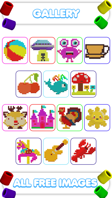 Hama Beads Color By Number iPhone screenshot 3 - Entertainment app