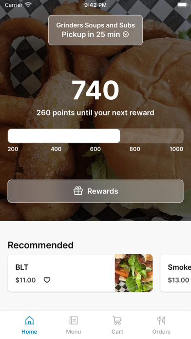 Grinders Soups and Subs app screenshot