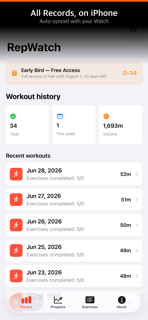 RepWatch Workout screenshot 4