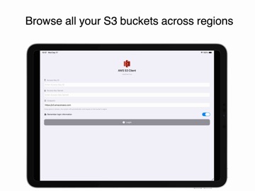 S3-Browser iPad screenshot