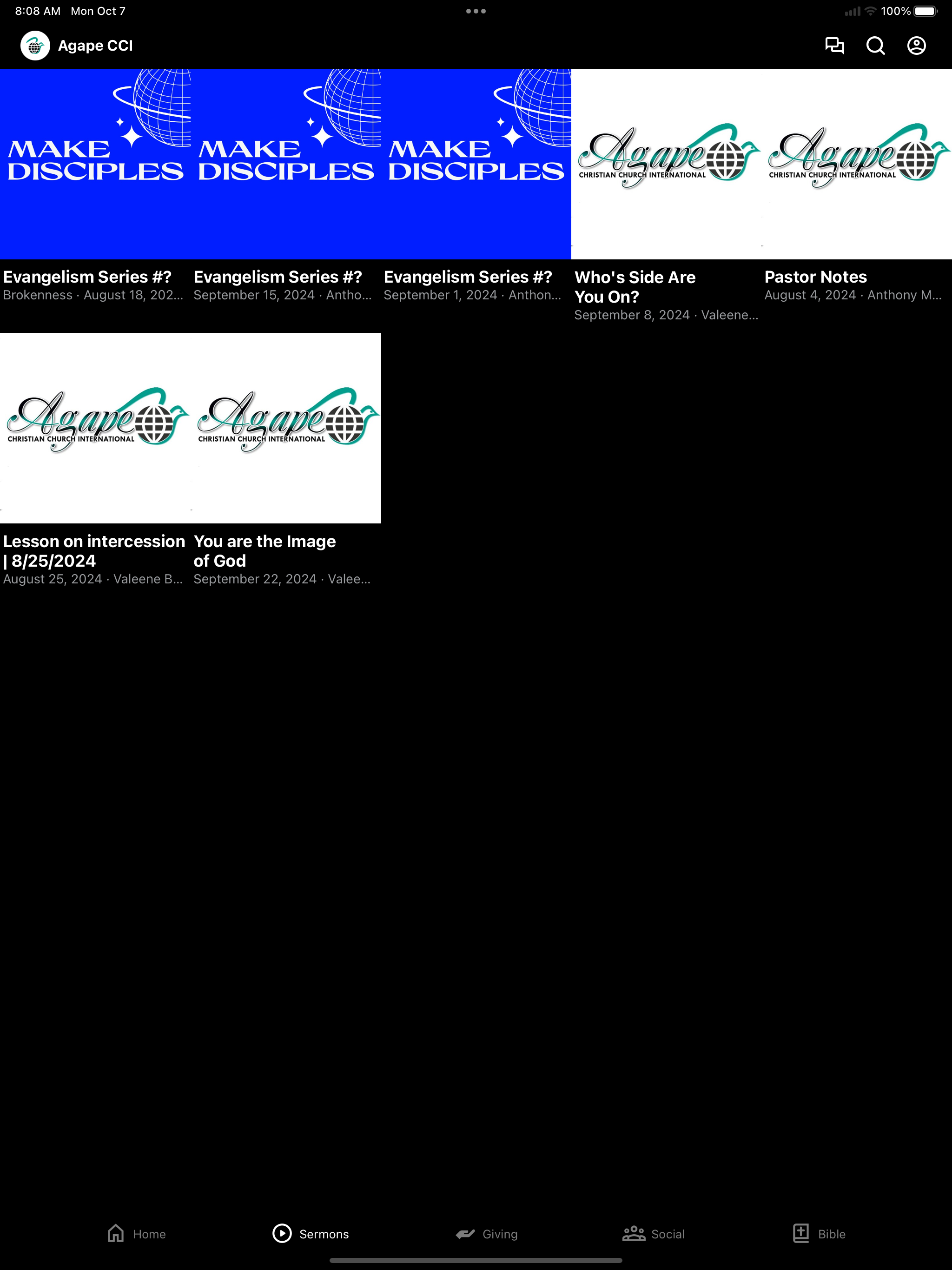 Agape Christian Church Intl screenshot 5