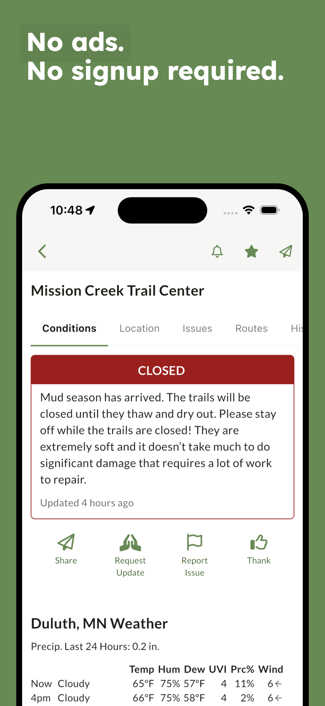 Trailbot: MTB Trail Conditions screenshot 3