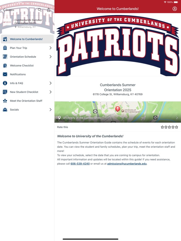 Cumberlands Events iPad screenshot 1 - Business app