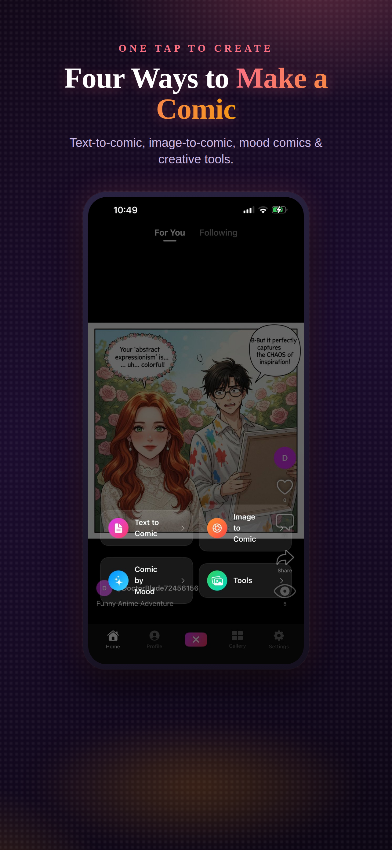 ComiForge: AI Comic Creator