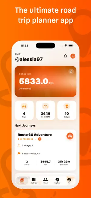 Stradaly: Road Trip Planner screenshot 1