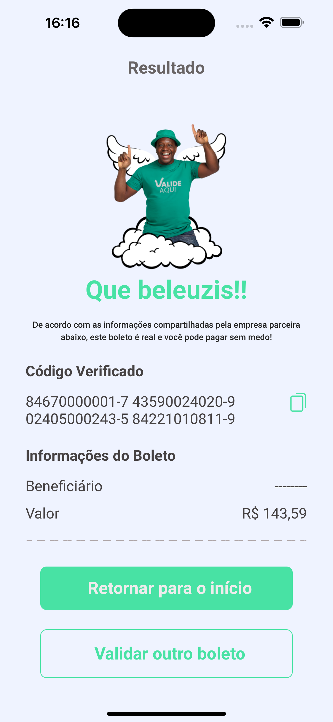 Valide Aqui