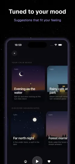 Screenshot von Faraway: Ambient Soundscapes auf dem iPhone 3