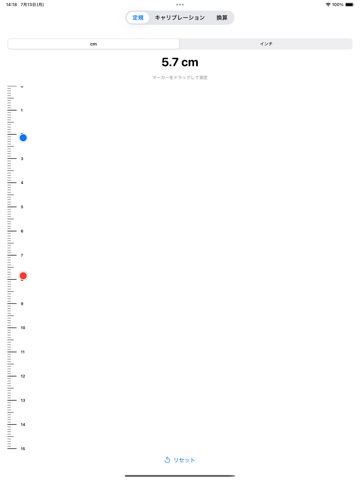 RulerApp: True-Size Ruler iPad screenshot