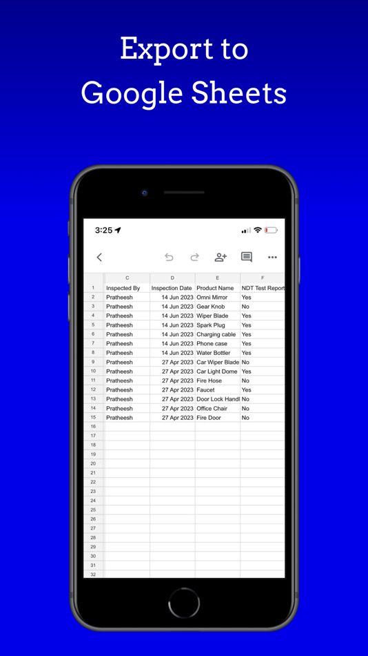 #7. Google Sheets,MS Excel AI Form (iOS) 来自: Pratheesh Bennet
