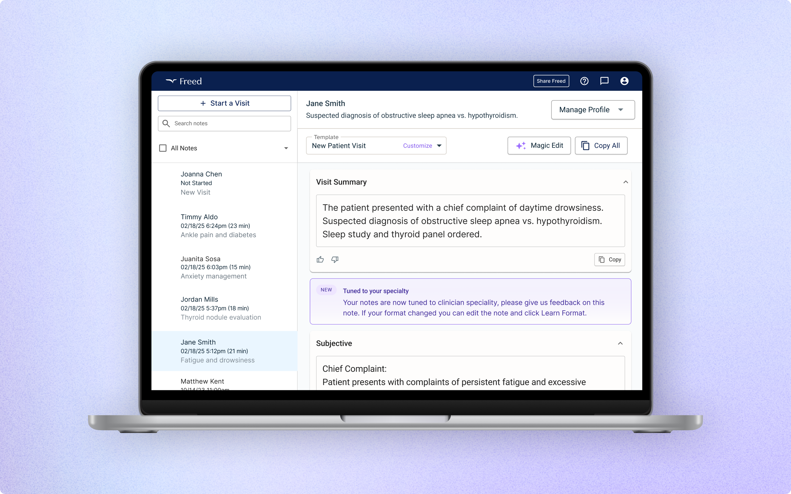Freed - AI Scribe & Assistant