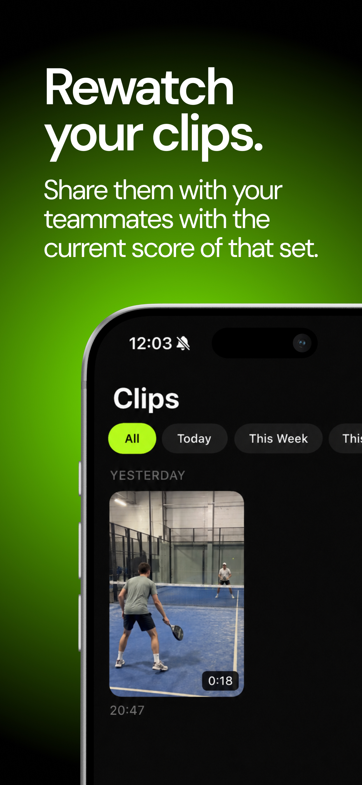 PadelClipp: Highlights & Score screenshot 2