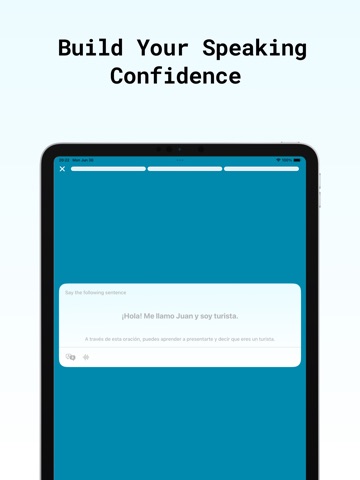 GoSpeak - AI Language Learning iPad screenshot