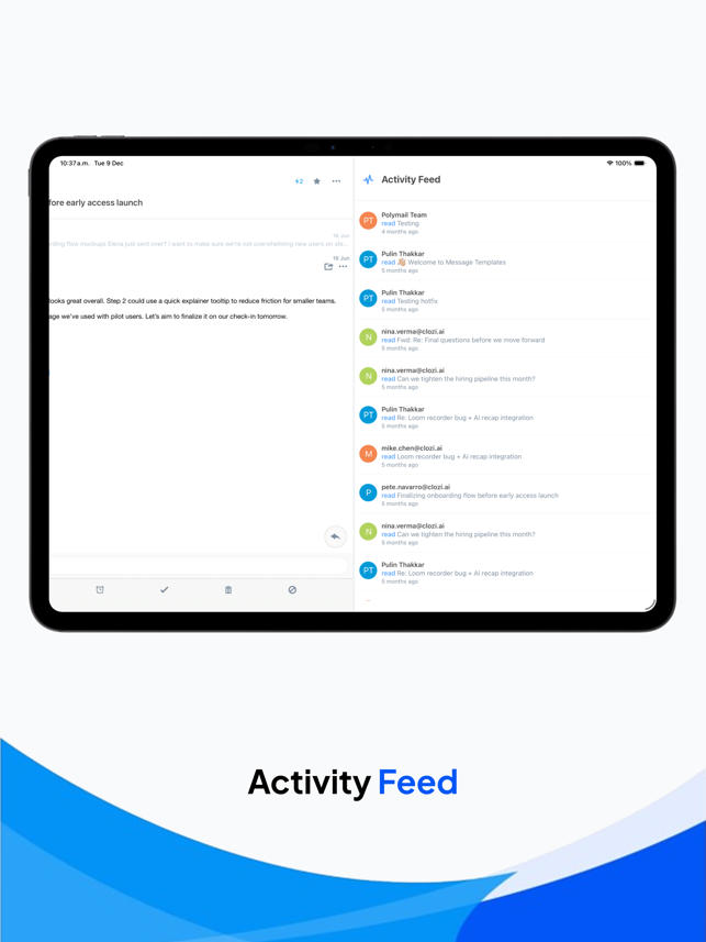 Polymail: Email Inbox Screenshot