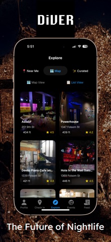 Diver: IoT connected nightlife screenshot