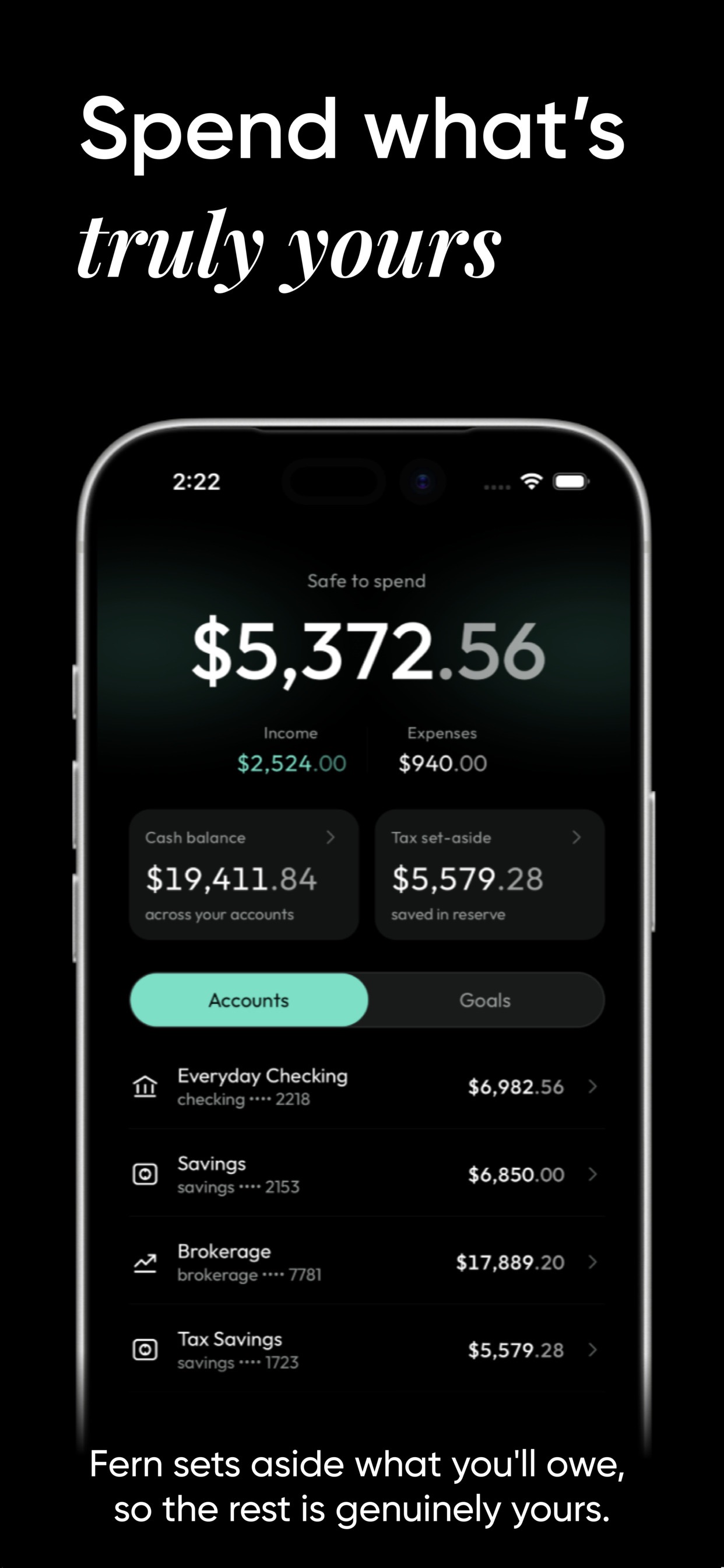 Screenshot 1 of Fern: Self-Employed Taxes