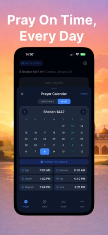 Athan: Prayer Times & Qibla iPhone screenshot