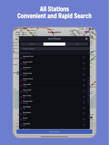 Singapore MRT Travel Guide iPad screenshot