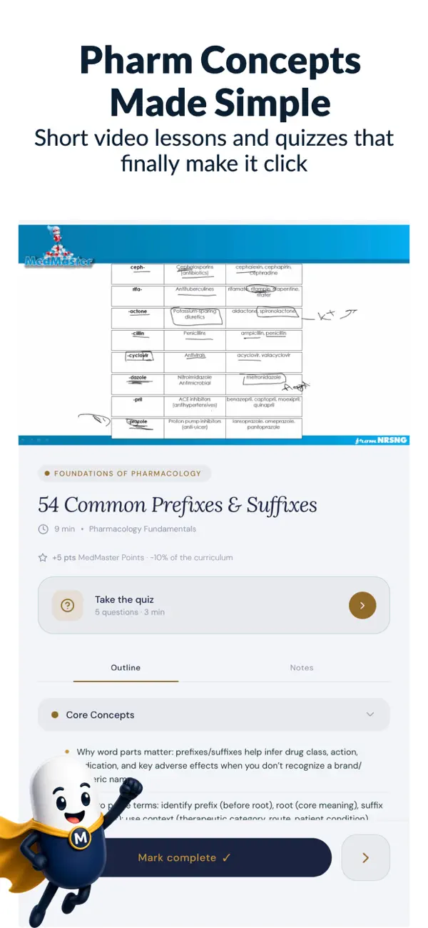 Screenshot #3 pour MedMaster: Pharmacology Prep