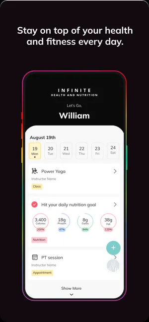 Infinite Health and Nutrition screenshot 2