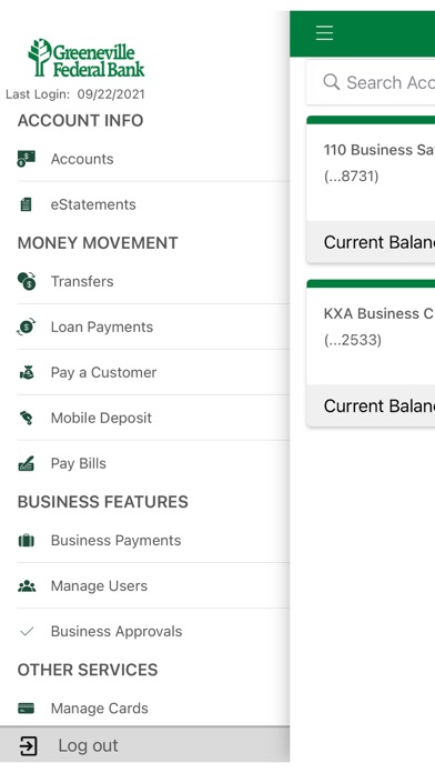 Greeneville Federal Bank Biz Screenshot