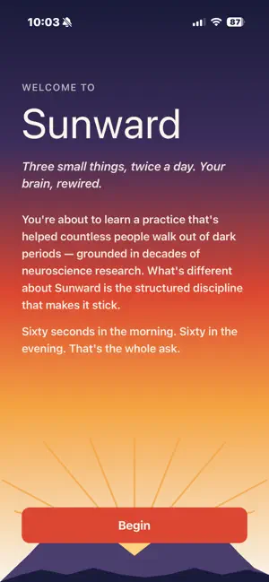 Sunward: Daily Practice screenshot 1