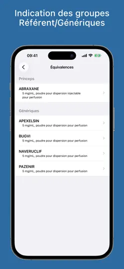 Captura de pantalla de Médicaments en iPhone 6