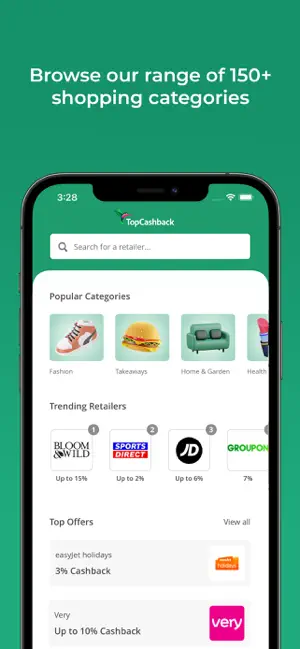 TopCashback: Cashback & Offers iPhone screenshot 3