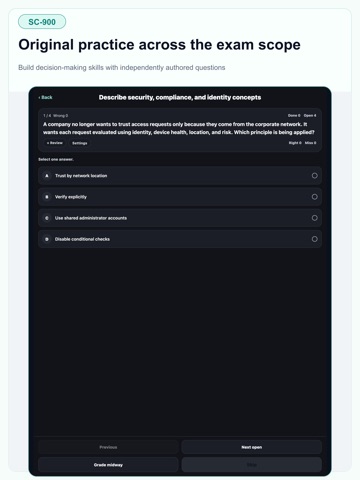 Azure SC-900 Fundamentals iPad screenshot