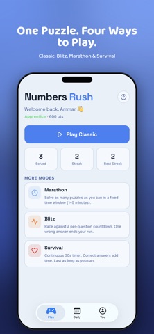 Numbers Rush (6fb3ff) screenshot 1