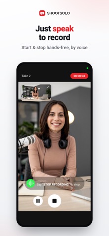 Shootsolo: Voice Video Camera screenshot